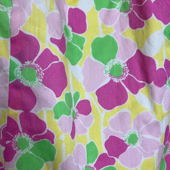 Lilly Pulitzer Pink and Green Floral Midi Dress - Picture 6 of 10